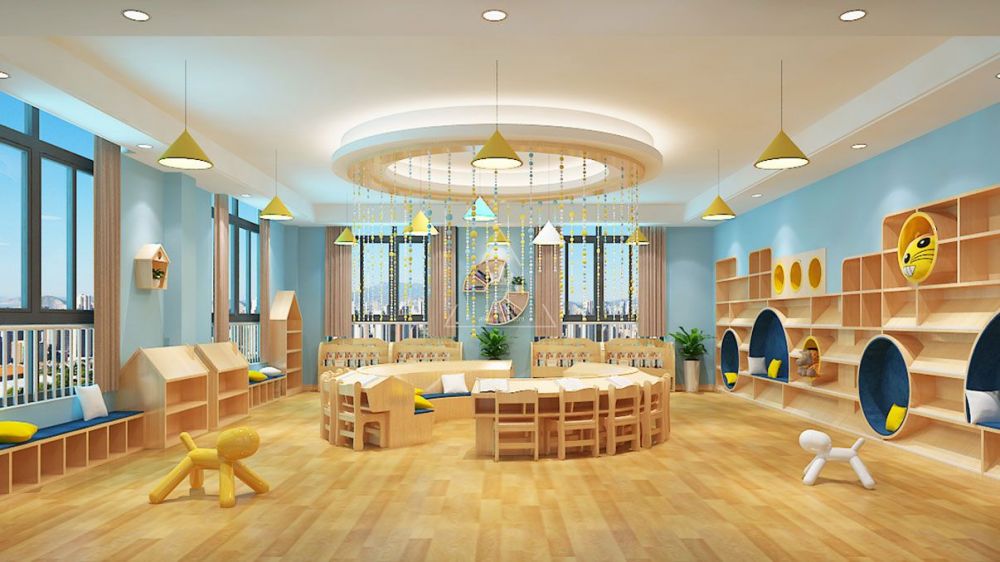 东莞育珑湾幼儿园图书室设计效果图