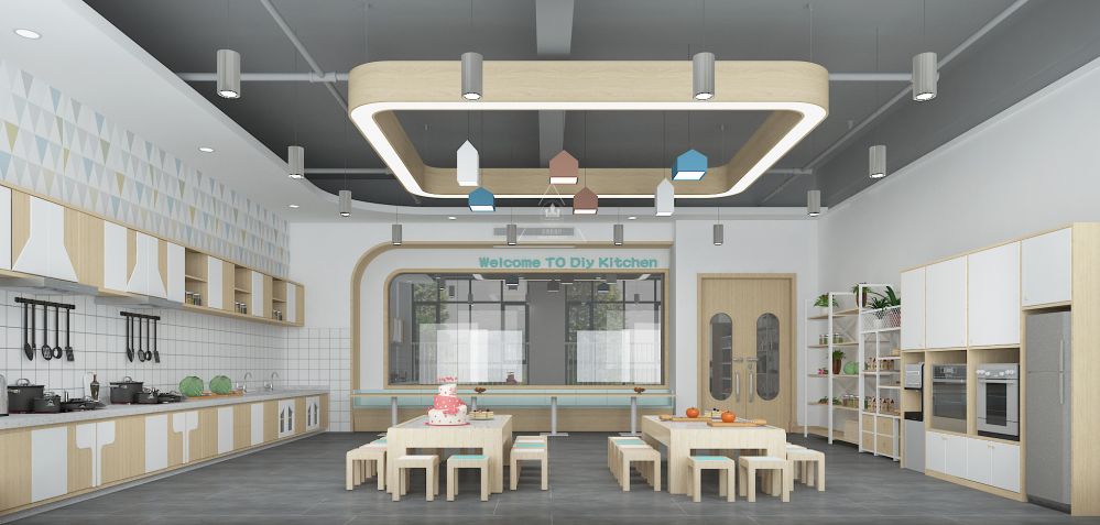 四川省巴中市澳地幼儿园DIY厨房设计效果图