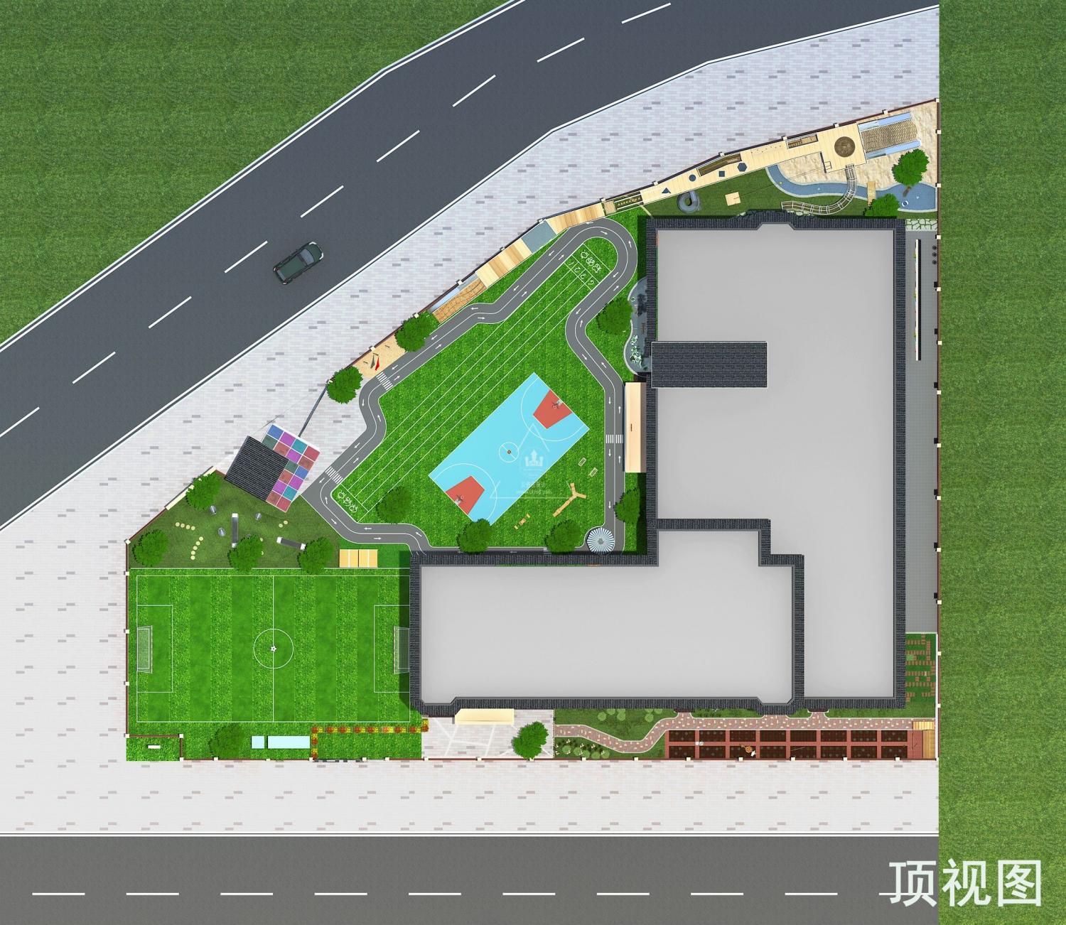 揭阳炮台伟才幼儿园-户外规划图(图10)