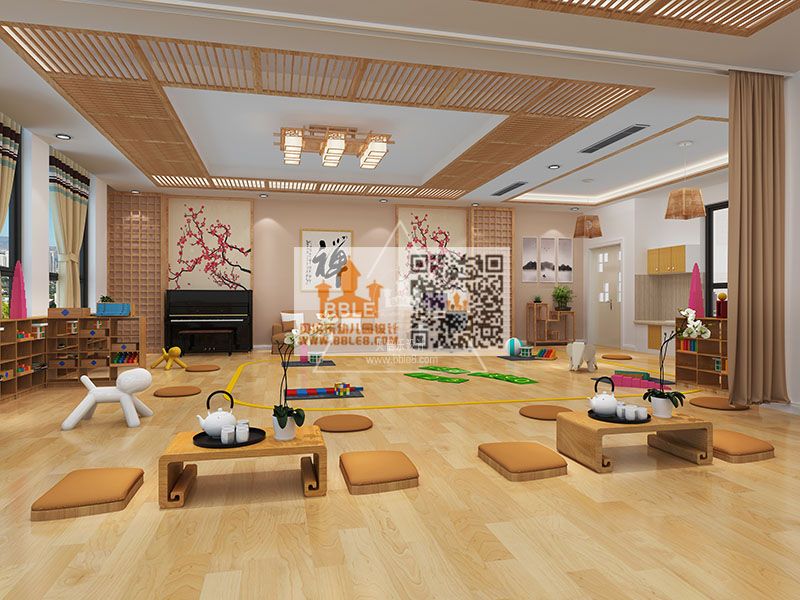 长沙市贝乐幼儿园/贝倍乐幼儿园设计案例/活动室（日式风）