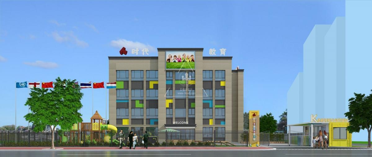 贝倍乐幼儿园设计案例佛山时代香海彼岸幼儿园建筑外立面